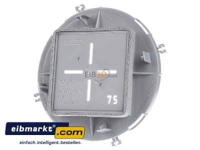 Frontansicht Kaiser 1281-69 Frontteil HaloX 100 DA 75x75 Sichtbeton 