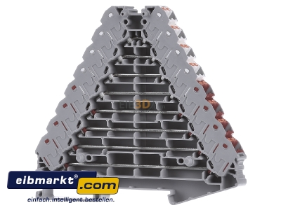 Frontansicht Phoenix Contact 3270133 Rangierverbinder 8A, 0,14-2,5qmm PTRV 8/WHRD