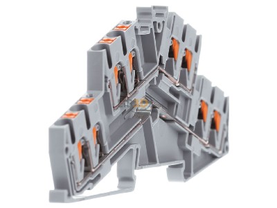 Ansicht links Phoenix PTTBS 2,5-QUATTRO Doppelstockklemme 0,14qmm-4qmm grau 