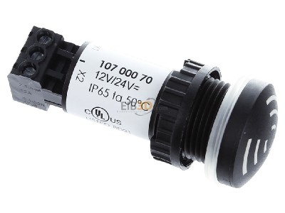 Ansicht oben links Werma 10700070 Einbausummer Dauerton 12/24VAC/DC 