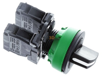 Ansicht oben links Schneider Electric XB5FD25 Wahlschalter schwarz, 30mm 