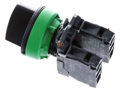 Ansicht oben rechts Schneider Electric XB5FD25 Wahlschalter schwarz, 30mm 