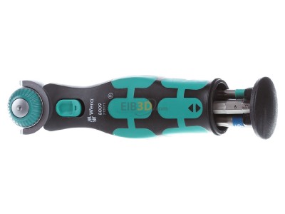 Frontansicht Wera 8009ZyklopPocketSet1 Zyklop Knarre mit Bit-Magazin 
