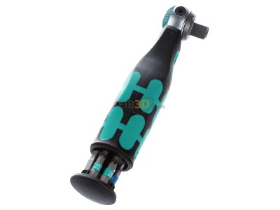 Ansicht oben rechts Wera 8009ZyklopPocketSet1 Zyklop Knarre mit Bit-Magazin 