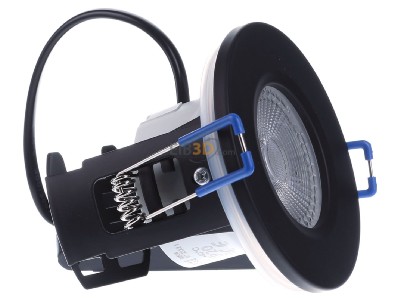 Ansicht links SLV 1001015 LED-Deckeneinbauleuchte schwarz, 3000K 