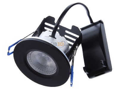 Ansicht oben vorne SLV 1001015 LED-Deckeneinbauleuchte schwarz, 3000K 