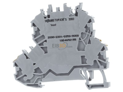 Back view WAGO 2000-2201/353-000 Feed-through terminal block 
