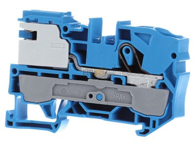 Front view WAGO 2010-7114 Neutral disconnect terminal block 
