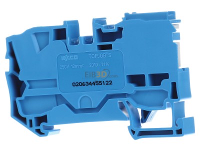 Back view WAGO 2010-7114 Neutral disconnect terminal block 
