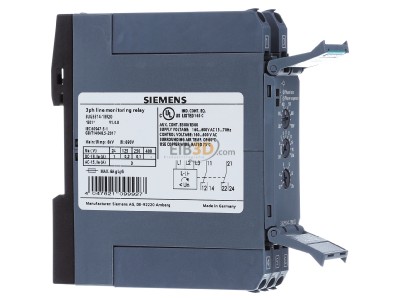 Ansicht links Siemens Dig.Industr. 3UG5514-1BR20 Netzberwachungsrelais 