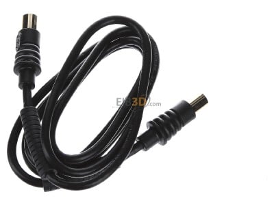 Top rear view E+P Elektrik AB301G Coax patch cord IEC connector 1,5m 

