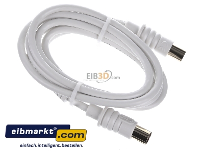 View top left E+P Elektrik 140301 Coax patch cord IEC connector 1,5m
