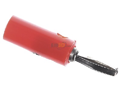 Ansicht oben links E+P Elektrik BS1LoseR Bananenstecker rot 