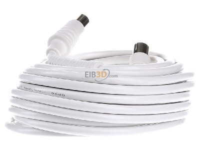 Back view E+P Elektrik AB207G Coax patch cord IEC connector 7,5m 
