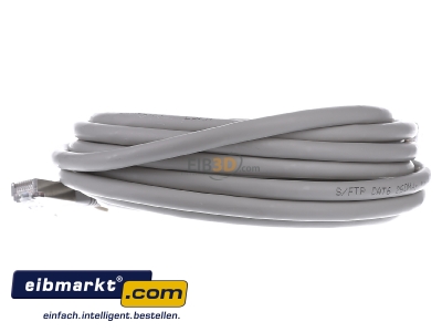 View on the left E+P Elektrik CC 142/5 grau RJ45 8(8) Patch cord Cat.6 5m
