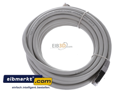 View up front E+P Elektrik CC 142/5 grau RJ45 8(8) Patch cord Cat.6 5m
