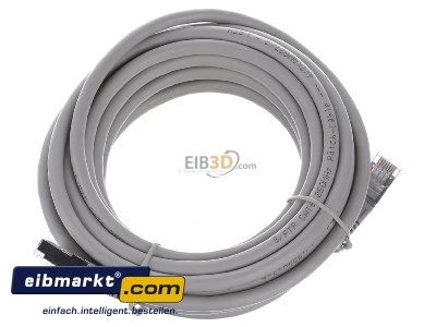 View top right E+P Elektrik CC 142/5 grau RJ45 8(8) Patch cord Cat.6 5m
