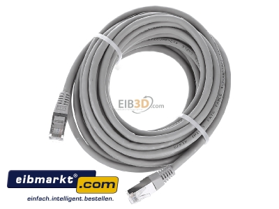 View up front E+P Elektrik CC 142/7 grau RJ45 8(8) Patch cord Cat.6 7,5m - 
