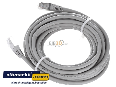 View top right E+P Elektrik CC 142/7 grau RJ45 8(8) Patch cord Cat.6 7,5m - 
