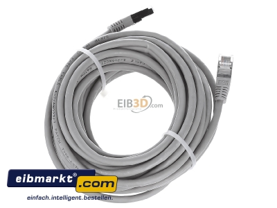 Top rear view E+P Elektrik CC 142/7 grau RJ45 8(8) Patch cord Cat.6 7,5m - 
