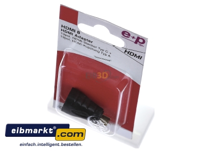 Ansicht oben vorne E+P Elektrik HDMI 8 HDMI-Adapter 