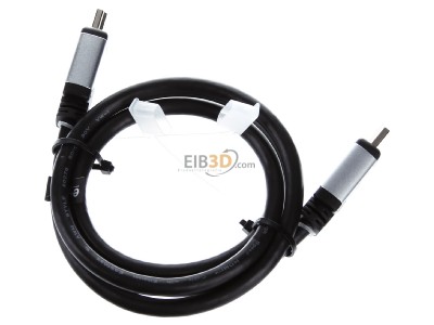 Top rear view E+P Elektrik HDMI401/1 AV patch cord 1m 
