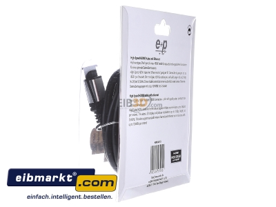 Ansicht rechts E+P Elektrik HDMI 401/3 HDMI High-Speed-Kabel Ethernet,3m,si/sw 