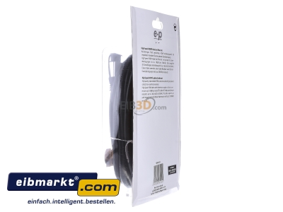 Ansicht rechts E+P Elektrik HDMI 401/5 HDMI High-Speed-Kabel Ethernet,5m,si/sw 