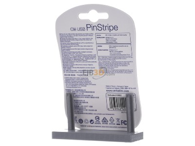 Ansicht hinten Verbatim 15-020-142 USB-Stick 8GB Pin Stripe Standard Speed 67x 