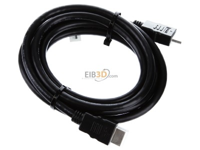 Ansicht oben links E+P Elektrik HDMV401Lose High-Speed HDMI-Kabel 2m,sw 