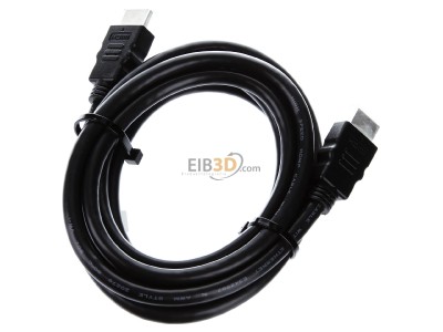 Top rear view E+P Elektrik HDMV401Lose AV patch cord 2m 
