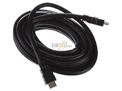 Ansicht oben links E+P Elektrik HDMV401/5Lose High-Speed HDMI-Kabel 5m,sw 