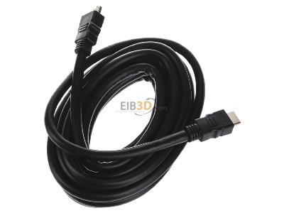 Top rear view E+P Elektrik HDMV401/5Lose AV patch cord 5m 
