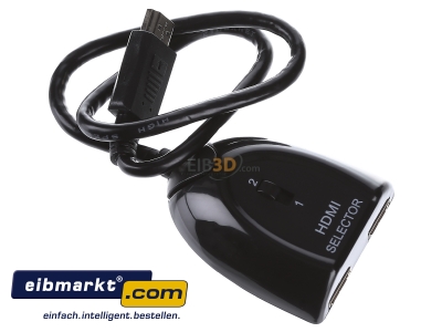 Ansicht oben links E+P Elektrik HDMI 84 S HDMI-Umschalter 2auf1 