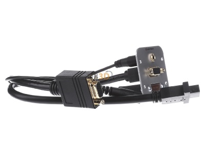 Ansicht links Kindermann 7441000586 Anschlussblende VGA,Audio 3,5mm Kli 
