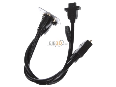 Ansicht oben hinten Kindermann 7441000586 Anschlussblende VGA,Audio 3,5mm Kli 