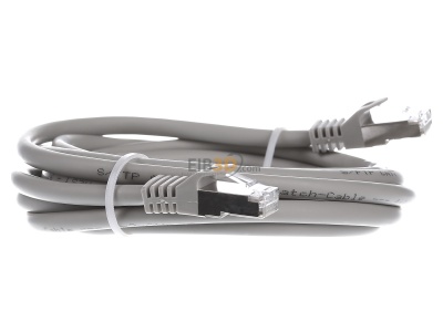 View on the left E+P Elektrik CC242/3grauLose RJ45 8(8) Patch cord 6A (IEC) 3m 
