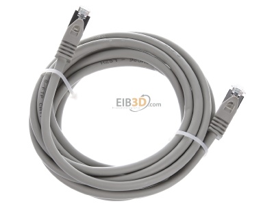 Top rear view E+P Elektrik CC242/3grauLose RJ45 8(8) Patch cord 6A (IEC) 3m 
