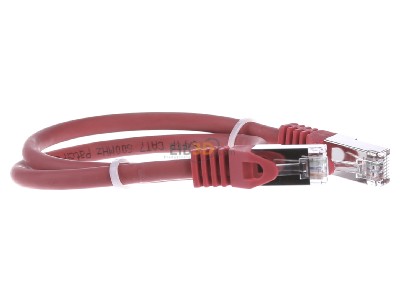 View on the left E+P Elektrik CC242rotLose RJ45 8(8) Patch cord 6A (IEC) 0,5m 
