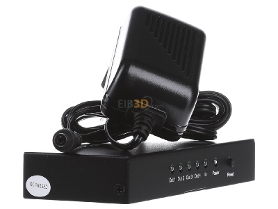 Ansicht links E+P Elektrik UHD14 HDMI-Verteiler 4-fach 