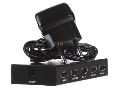 Ansicht rechts E+P Elektrik UHD14 HDMI-Verteiler 4-fach 