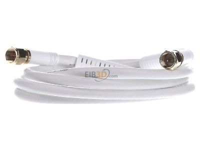 Front view E+P Elektrik FA401G Coax patch cord F connector 1,5m 
