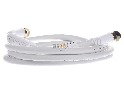 Back view E+P Elektrik FA401G Coax patch cord F connector 1,5m 
