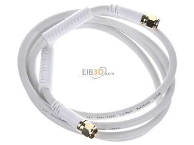 View top left E+P Elektrik FA401G Coax patch cord F connector 1,5m 
