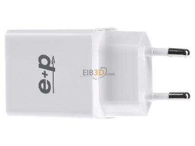 View on the left E+P Elektrik AC102 ws Universal battery charger 
