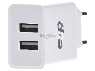 Back view E+P Elektrik AC102 ws Universal battery charger 
