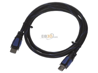 Ansicht oben vorne E+P Elektrik H400B High-Speed-HDMI-Kabel 1,5m,m.Ethernetsw/bl 