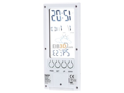 Ansicht hinten Hama TH-140 186366 ws Thermo-/Hygrometer m.Wetterindikator 