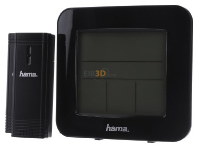 Front view Hama EWS-Trio 186311 sw El. weather station 3 sensors 
