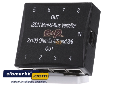 Frontansicht E+P Elektrik T 318 ISDN-Verteiler 8-fach 